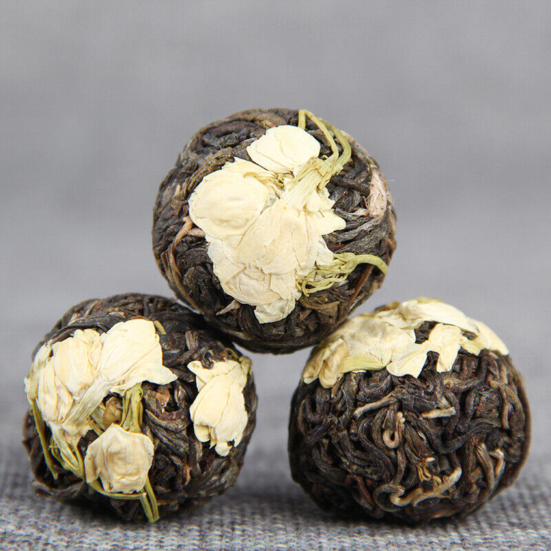 HelloYoung Ancient Tree Flower Pu-erh Tuocha  Yunnan Jasmine Pu'er Dragon Ball Raw Tea 500g