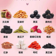 12 Herbal Red Ginseng Fig Flaxseed Tea Women's Health Progesterone Herbal Drink