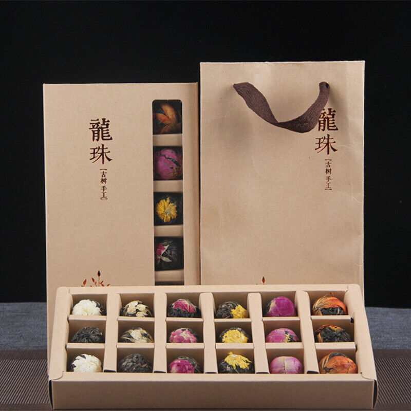 Floral Yunnan Pu'er Raw Tea Dragon Ball Lily Rose Jasmine Peony Flower Tea