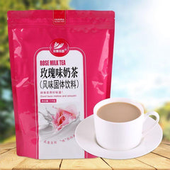 1000g Bagged Instant Three-in-one Powder Rose-flavored Milk Tea Powder