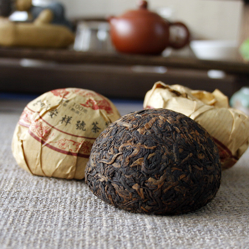 100g Golden Bud Tuo Cha Black Tea 2019 Yunnan Phoenix Tuocha Pu'er Ripe Tea