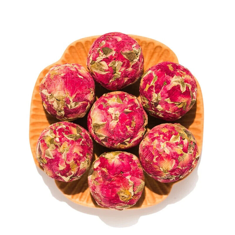 Pu'er Rose Jasmine Sugar Free Roselle Dragon Ball Loose Flower Tea Balls 20PCS