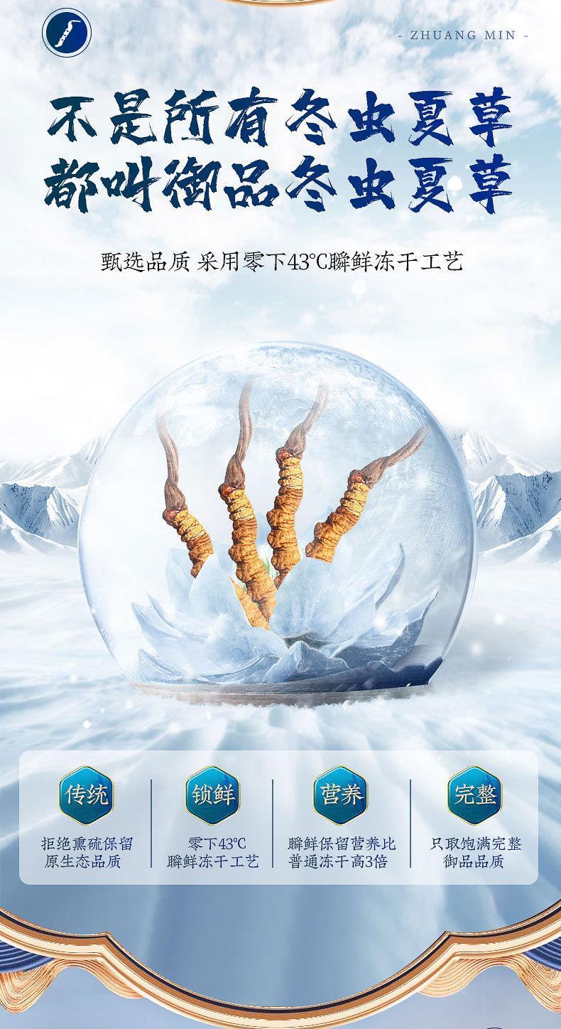 Cordyceps Sinensis Plump and Non-breaking Grass 4 Pieces/g Dong Chong Xia Cao