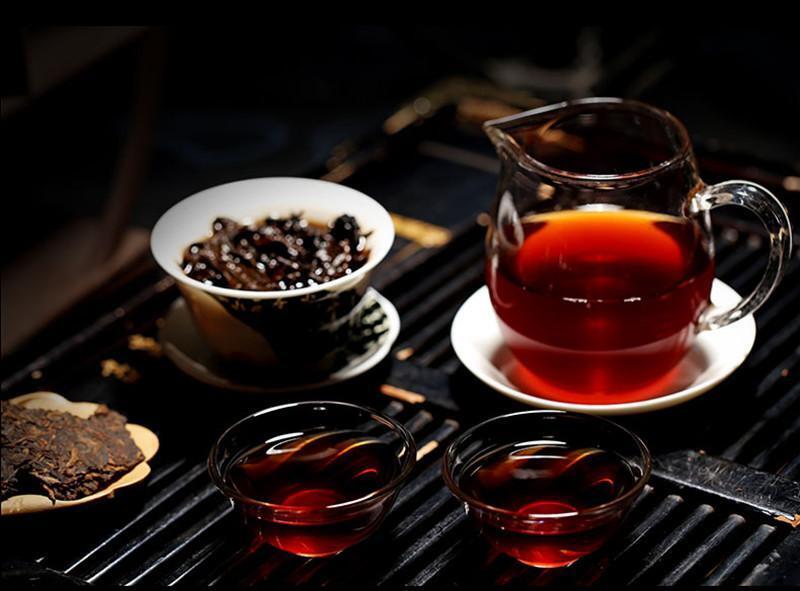 Pu-erh Tea 357g Yunnan Puerh Ripe Tea Wishful Tea-cake Top Class Cooked Puer Tea