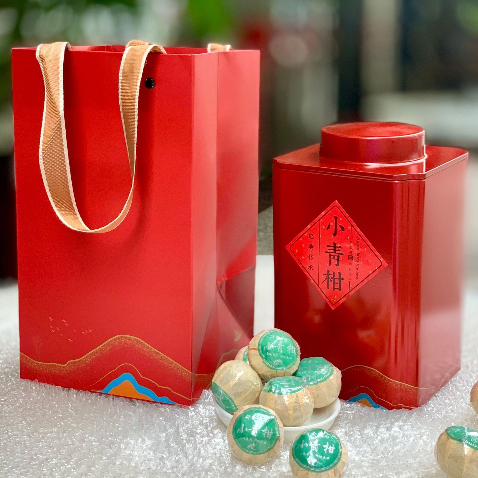 Chenpi Palace Puerh Tea Xinhui Xiaoqingkang Puerh Ripe Tea Small Canisters