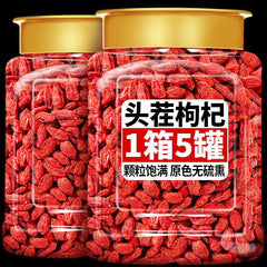 Premium Ningxia Goji Berries – Jumbo Size, Canned for Tea & Soup