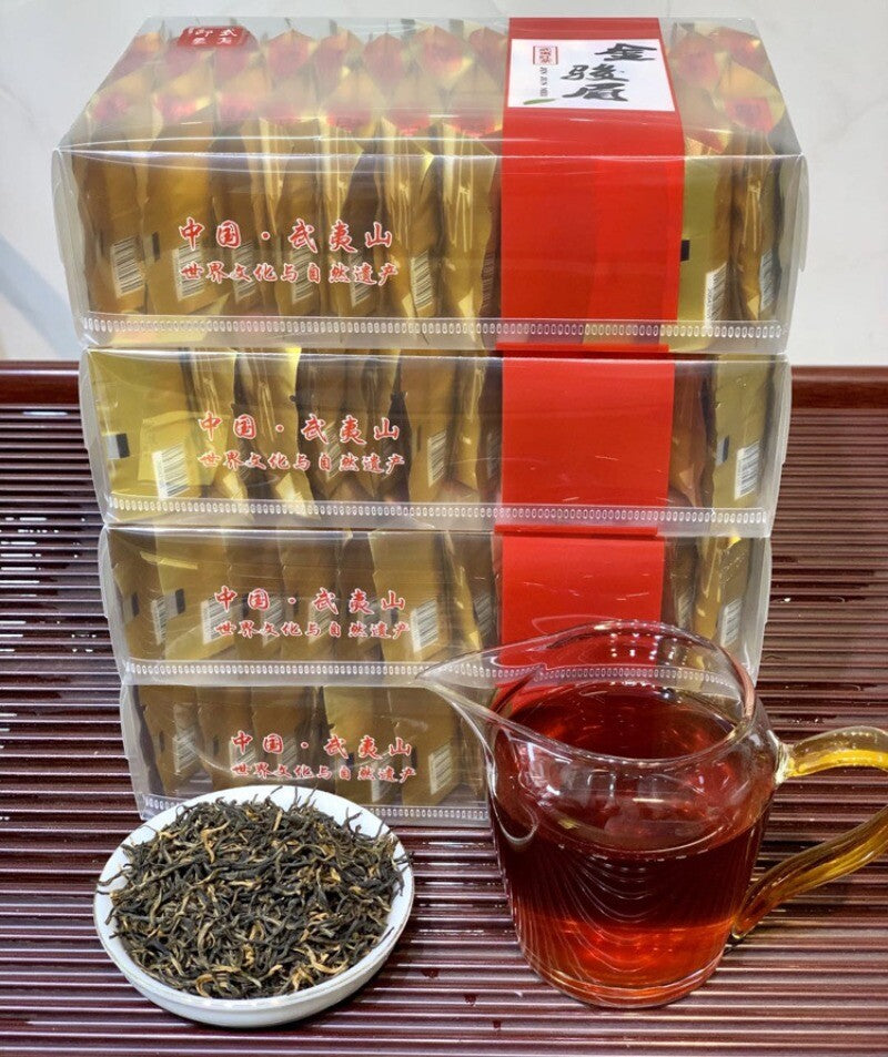 Fujian Wuyi Black Tea Jin Jun Mei Flower Fragrance Bulk Black Tea Tin 500g