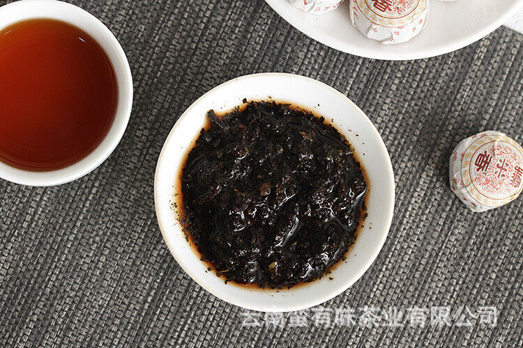 HelloYoung Yunnan Pu'er Tea 500g Glutinous Rice Fragrance Ripe Tuo(White Cotton) Pu'er