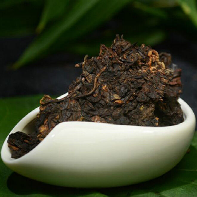357g Premium Original Pu'er Tea Black Tea Ripe Pu-erh Tea Cake Cooked Puerh Tea