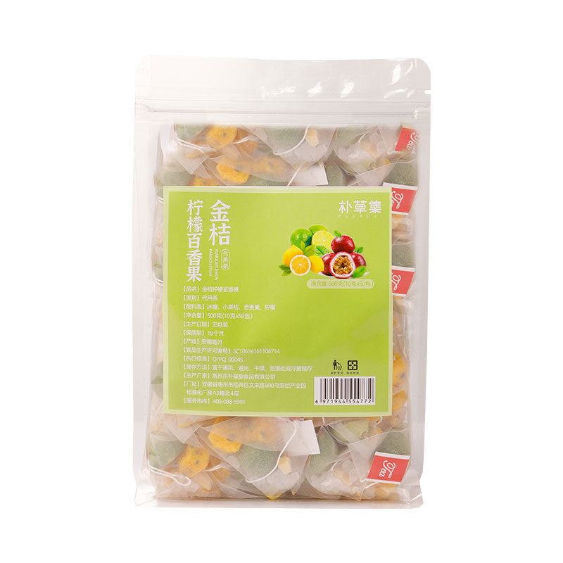 Cold Brewed Triangular Tea Bag Fruit Tea Kumquat Lemon Passion Fruit Tea