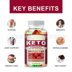 New Ketogenic Gummies Apple Cider Vinegar Gummy Bears Keto BHB Gummies