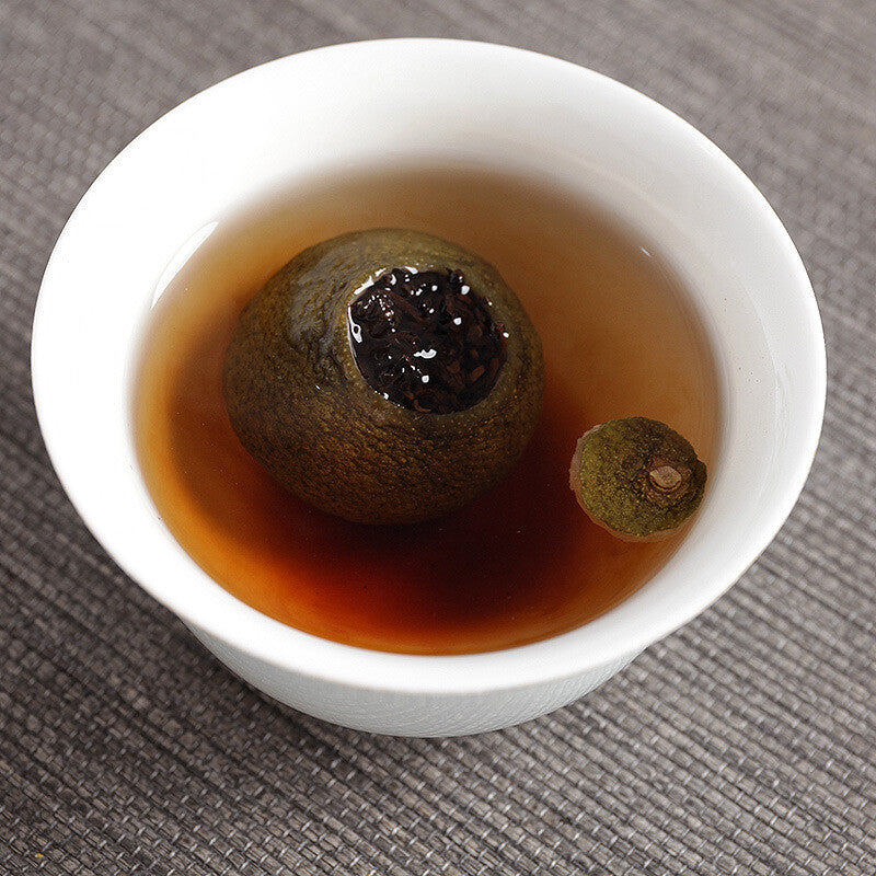 250g Bamboo Basket Yunnan Puerh Tea Xinhui Xiaoqingkang Palace Puerh Ripe Tea