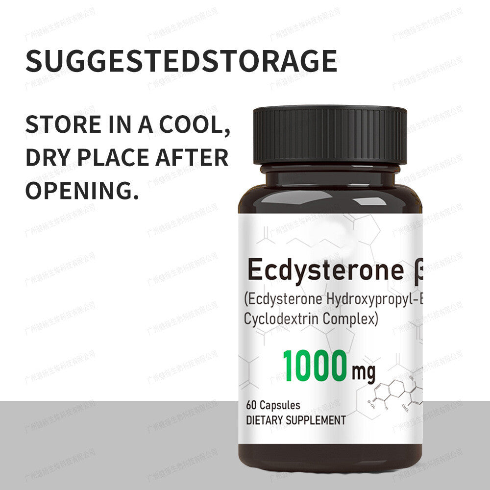 100% Natural Ecdysterone Capsules Health Care 60 Capsules