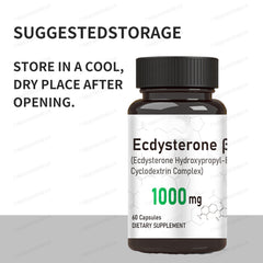 100% Natural Ecdysterone Capsules Health Care 60 Capsules