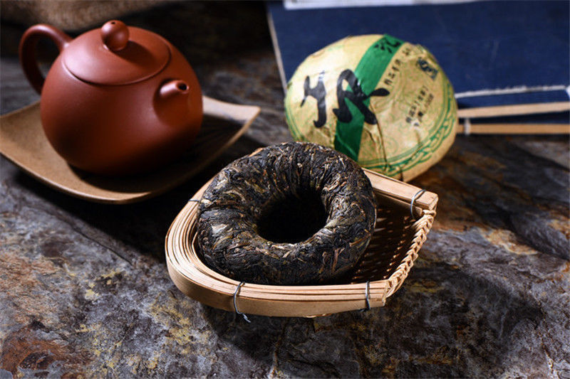 HelloYoung100g Yunnan Old Tea Tree Puer Tea Cakes Shen Pu'er Tea Cake Raw Pu-erh Tea Green Tea