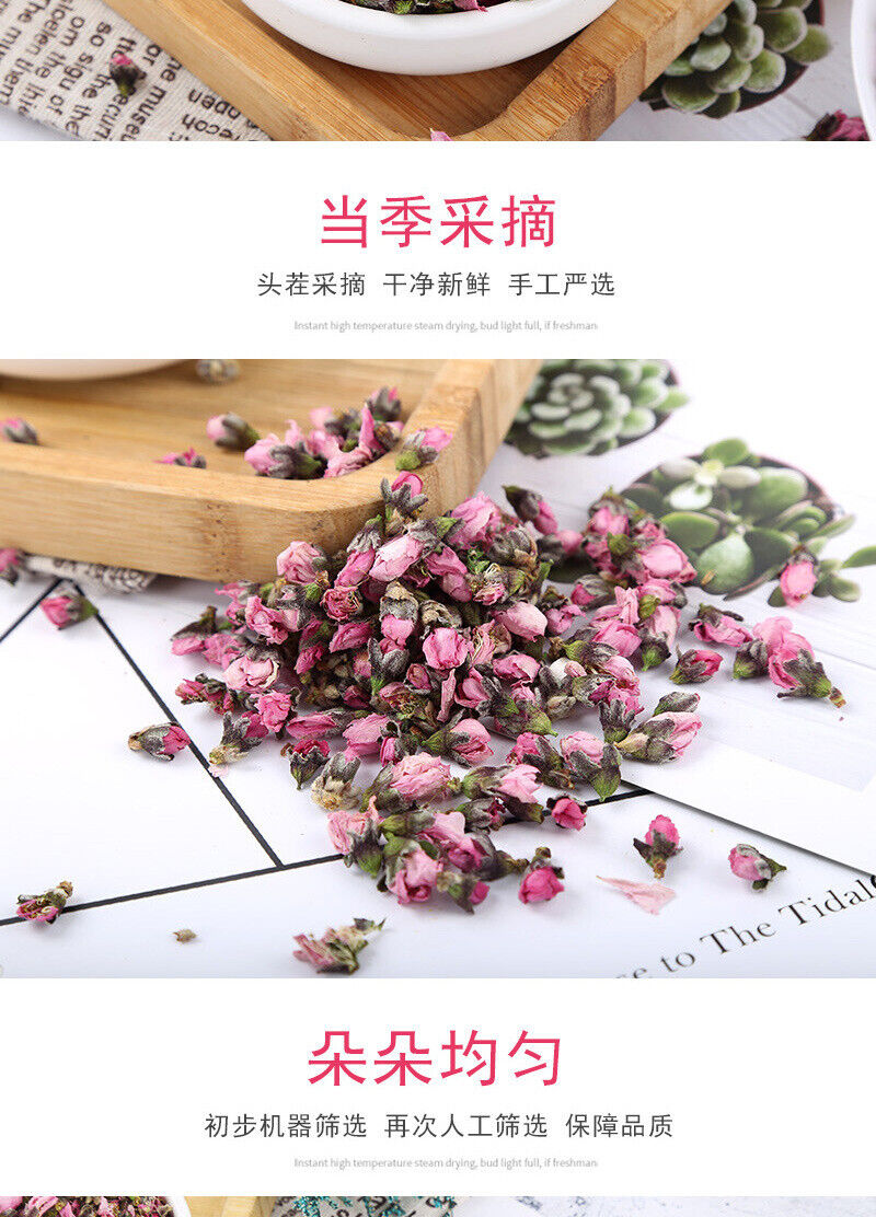 Bulk Dried Peach Blossom Peach Buds Produce Flower Tea Peach Blossom 500g