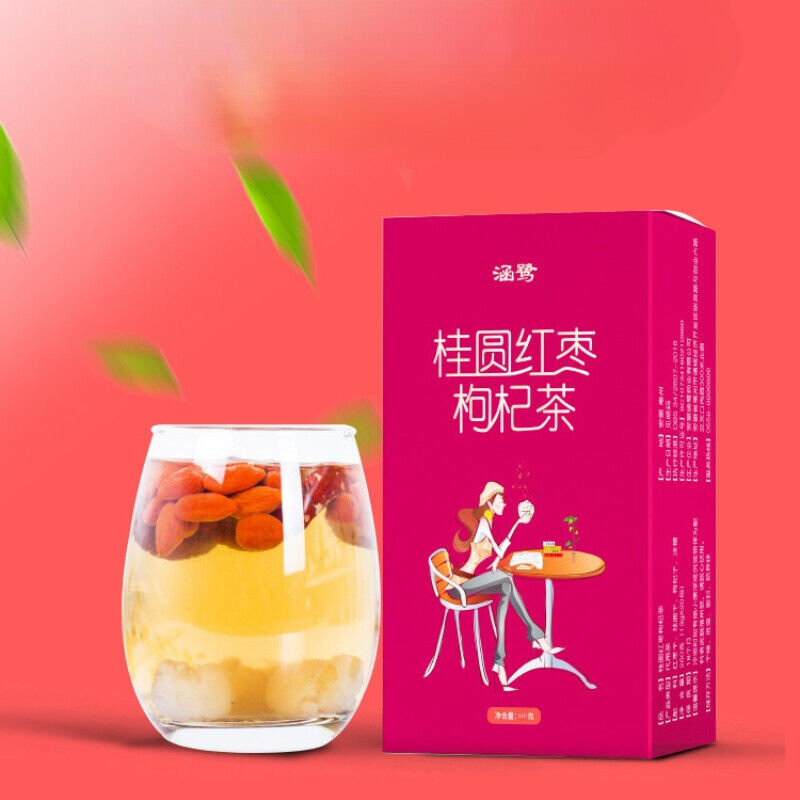 300g Longan Red Date Wolfberry Herbs Tea Organic Health Herbal Tea Gouqiguiyuan