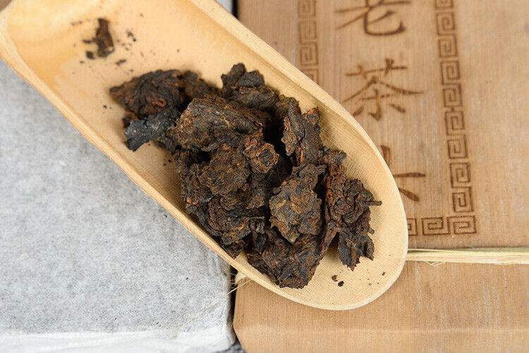 Puerh Tea Old Tea Head Golden Bud Brick Tea 250g Cooked Brick 10 Years
