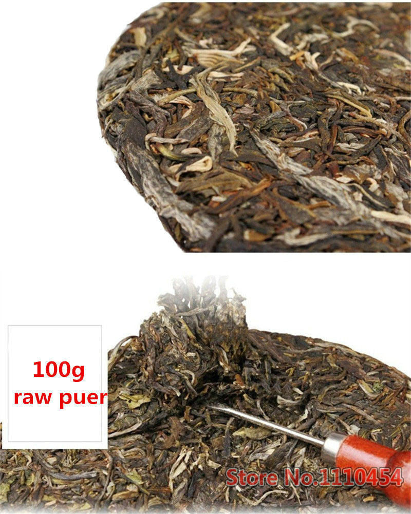 100g raw puer tea cake Pu'er tea health care yunnan chinese Good sheng puerh Tea