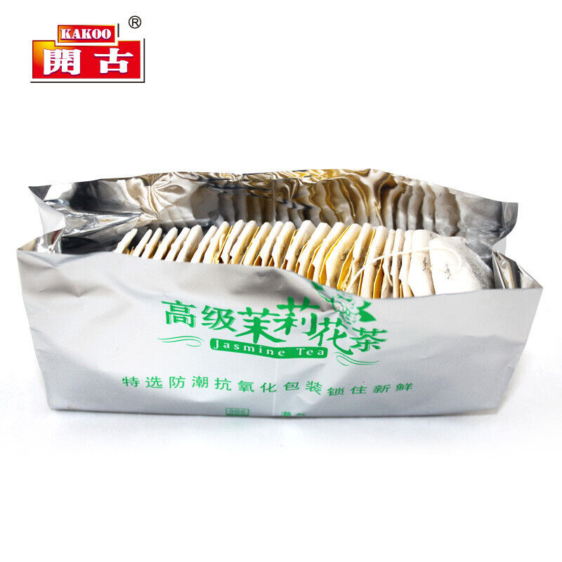 HelloYoung Double Piece 100 bags of Premium Jasmine Tea Double Chamber Bag Tea 220g