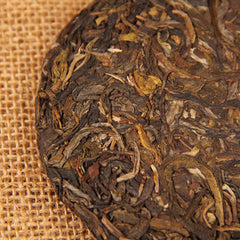 100g 2019 Yunnan China Raw Pu-erh Tea Mountain Rhyme Shen Puer Qizi Tea Cake