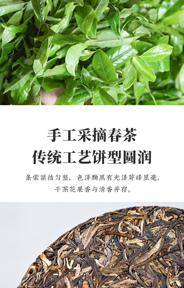 357 g Daxueshan Ancient Tree Pu'er Tea Raw Tea Yunnan Pu'er Tea Spring Tea