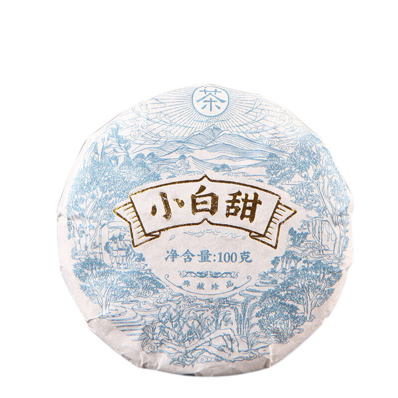 HelloYoung 100gChinese White Tea Cake Xiao Bai Tian High Mountain Tea  Organic Ancient Tree