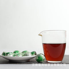 500g Yunnan Ripe Pu'er Tea Lotus Leaf Flavored Ripe Pu'er Mini Tuo Tea
