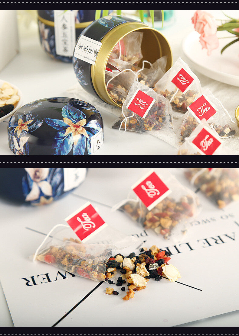Ginseng Five Treasures Tea Scented Tea Polygonatum, Maca, Mulberry and Jujube