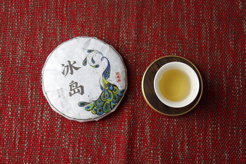 Thé Pu'er du Yunnan 100g Malachite d'islande thé vert à sept graines gâteau