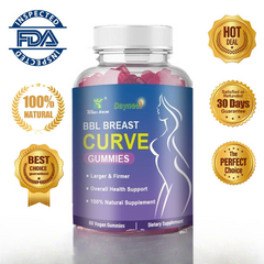 BBL Breast Curve Gummies - Enhance & Sculpt Your Bust - 60 Gummies