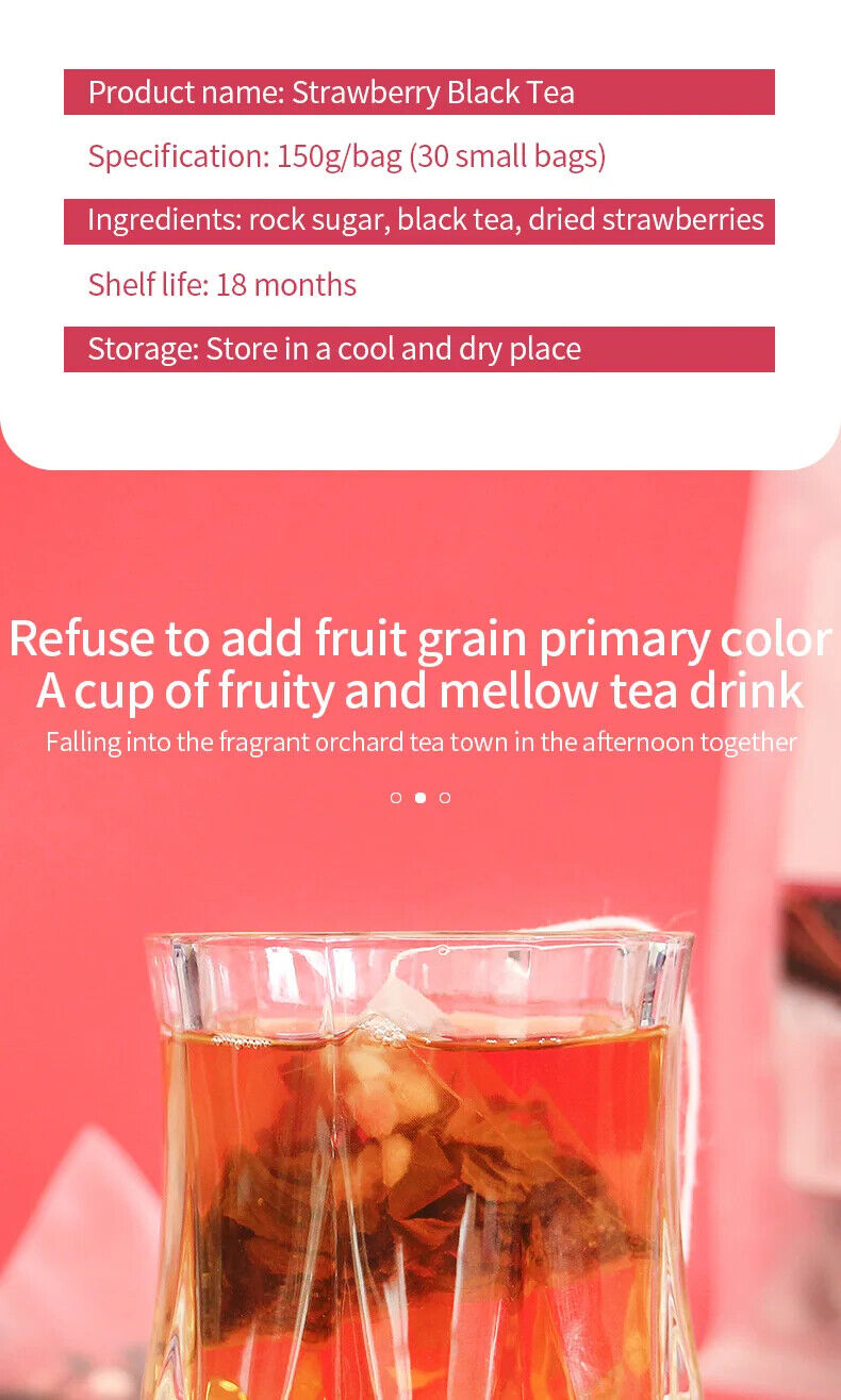 Strawberry Black Tea Herbal Tea 150g