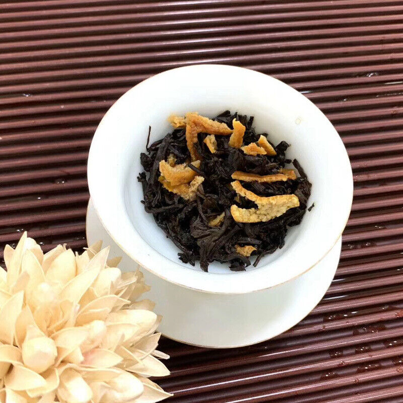 Chenpi Puerh Tea Menghai Puerh Tea Ripe Tea Aged Chenpi Small Tea Cakes Tinned