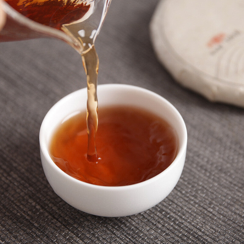 100g Big Tree Old Pu'er Ripe Cake Yunnan Pu'er Tea 2018 Menghai Ripe Tea
