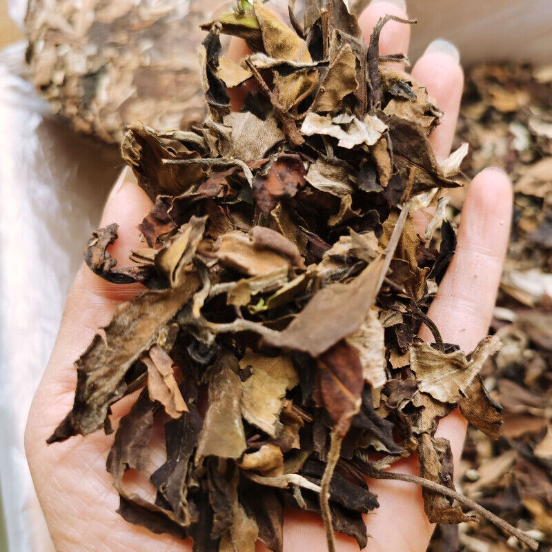 HelloYoung Yunnan White Tea Handmade Graphite Pressed White Tea Cake Organic 357g/12.59oz