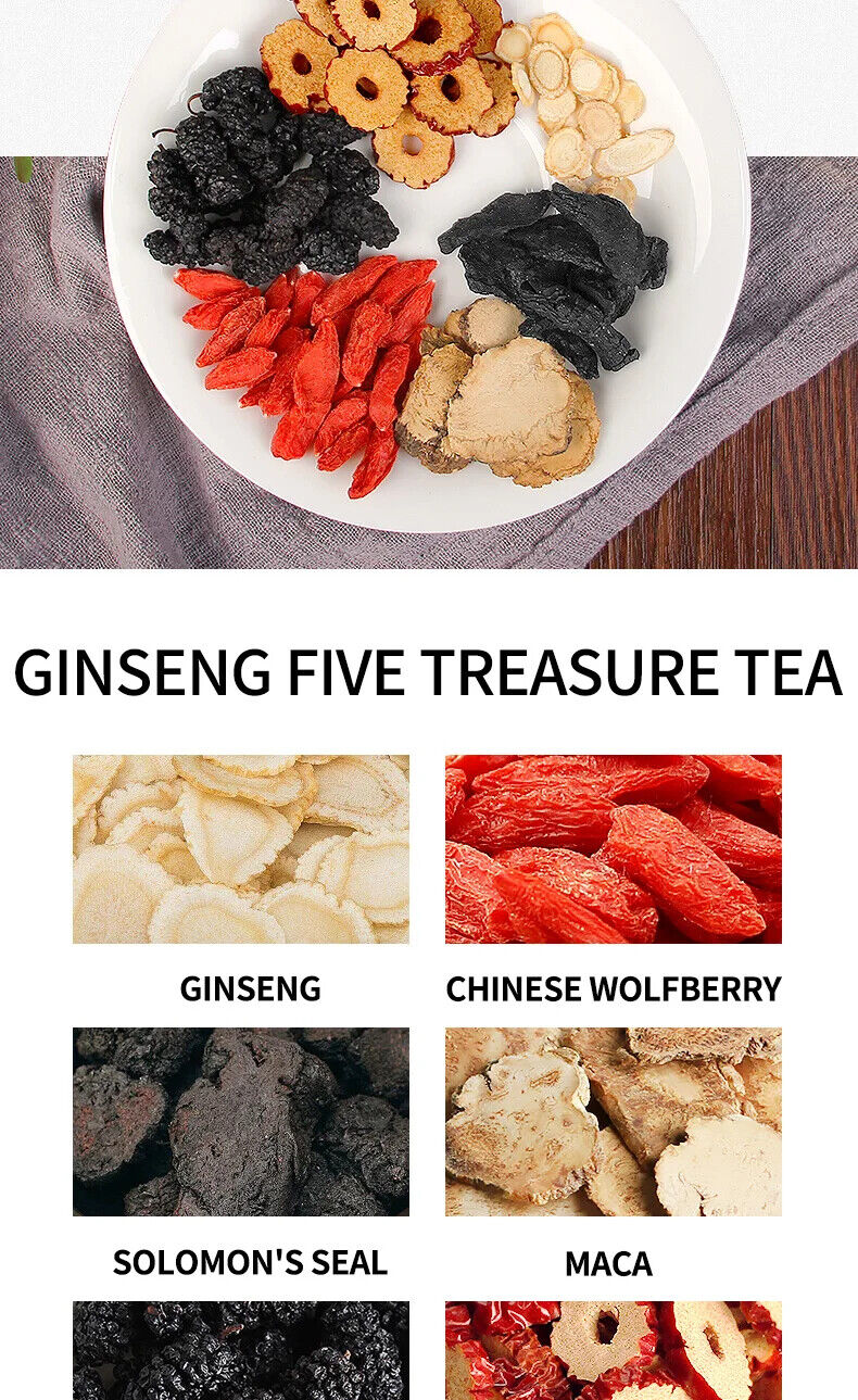 Ginseng Five Treasure Tea Healthy Herb Tea Bag 250g/8.8oz