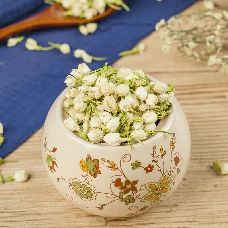 WHOLE JASMINE BUDS PREMIUM HARVEST HERBAL TEA 100g Jasminum officinal Dried Herb