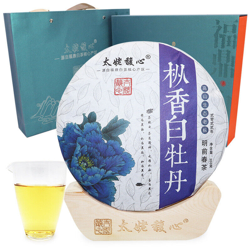 HelloYoung 300G Fuding white tea white peony cake Panxi Ming pre-spring tea floral tea
