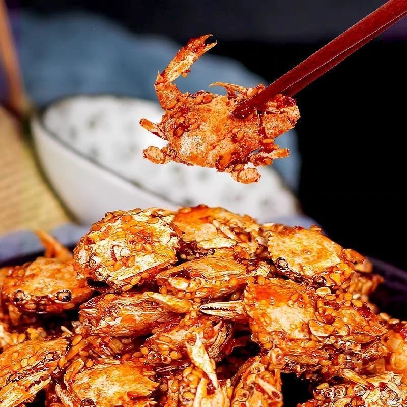 11g*20 bags Spicy Sea Crab Instant Seafood Spicy Baby Crab