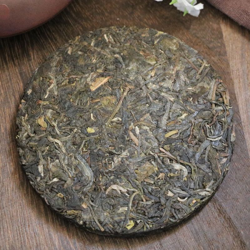 [Chance, Richesse, Longévité et Bonheur] Thé Puerh Cru Gâteau Pressé Thé 100G