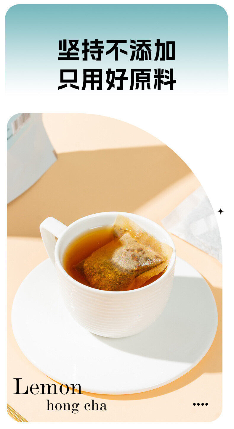 Lemon Black Tea Cold Brew Tea Bags Premium Triangle Tea Bags Bulk Pack