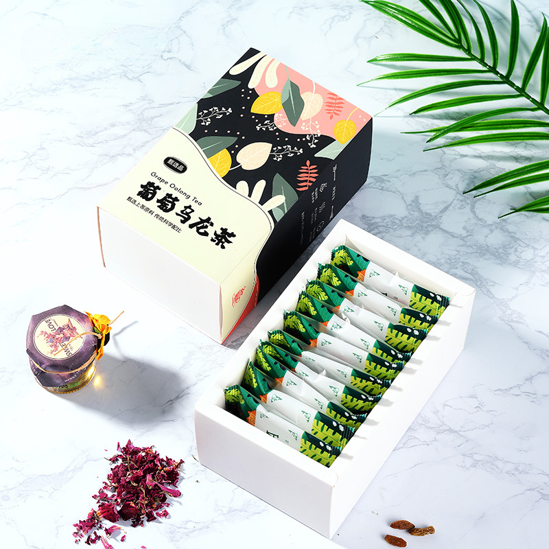 HelloYoung Grape Oolong Tea Flavored Tea Bag Japanese Grape Oolong Tea