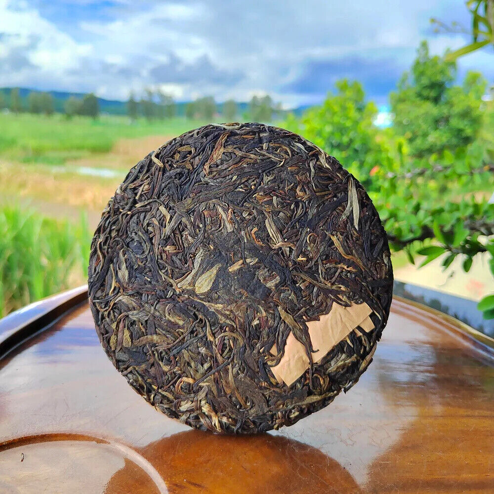 Chinese Raw Puerh Tea Cake Yunnan Qi Zi Bing Cha Sheng Puer 357 Gram Yiwu Pu Er