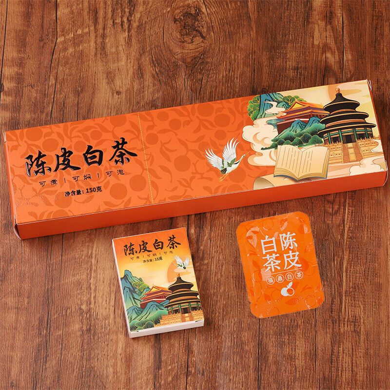 HelloYoung Fuding White Tea Small Square Piece Old Shoumei Gongmei Chenpi White Tea