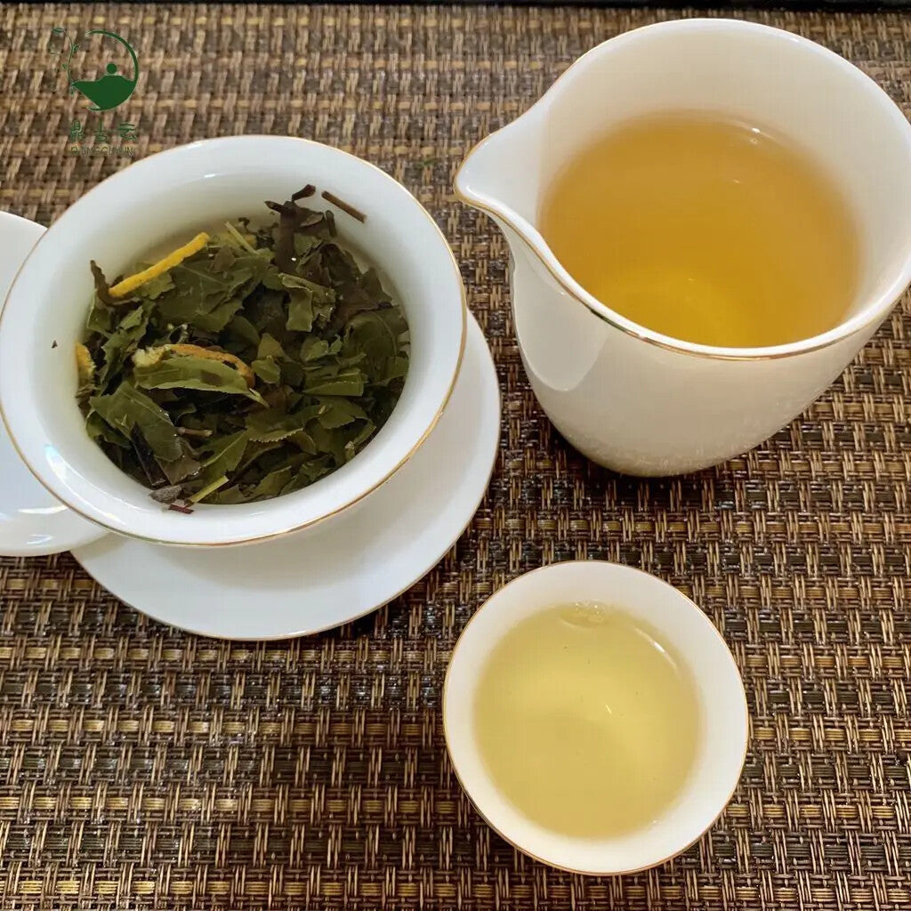 Fuding Orange Peel Shoumei Cake Opera Chenpi White Tea Mini White Tea Cake 250g