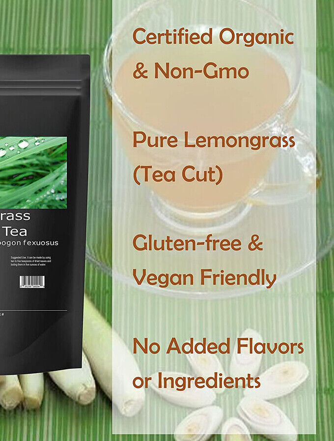 Lemongrass Tea Organic 8.8oz Loose Leaf Herbal Tea