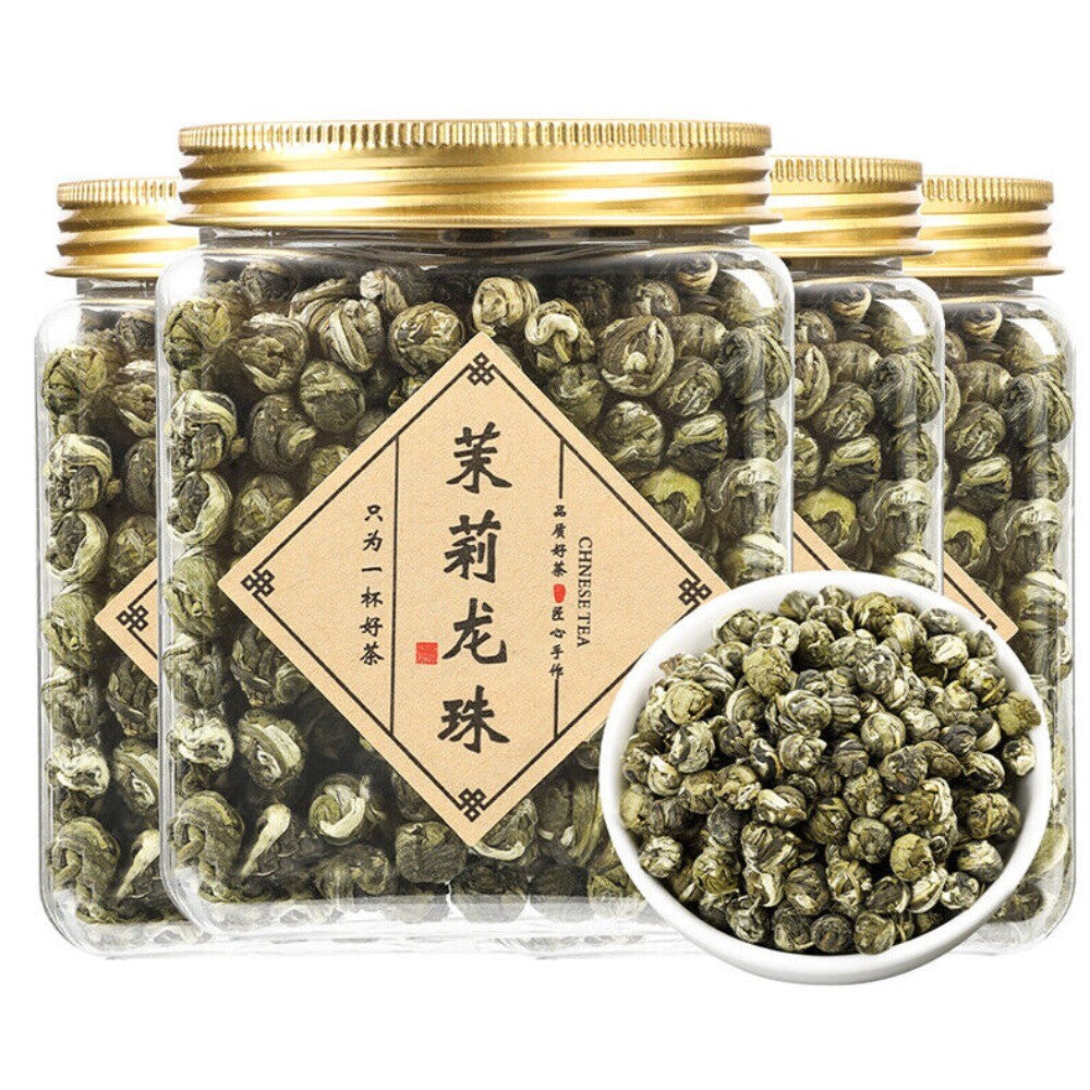 Hand Roll Organic Premium King Grade Jasmine Dragon Pearl Chinese Green Tea 125g