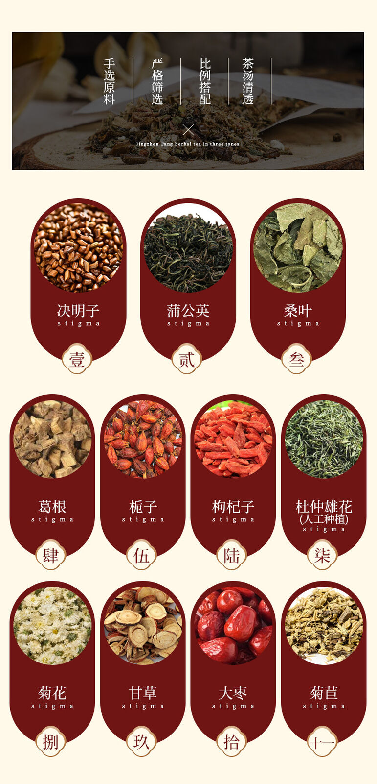 Gan Yi Qing Tea Yi Gan Tea Gan Shu Tea Kudzu Gardenia Tea