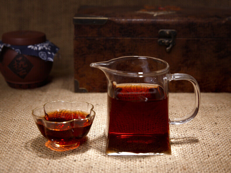 Pu'er Tea Ripe Tea 357g Yunnan Qizi Cake Tea Ripe Pu'er Tea