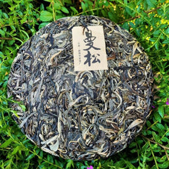 357g/12.59oz India Mansong Pu'er Tea Cake Organic Green Tea Healthy Drink